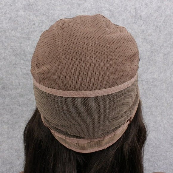 100% Human Hair FULL Lace Wig w/Bangs, 20" inches - Picture 8 of 8